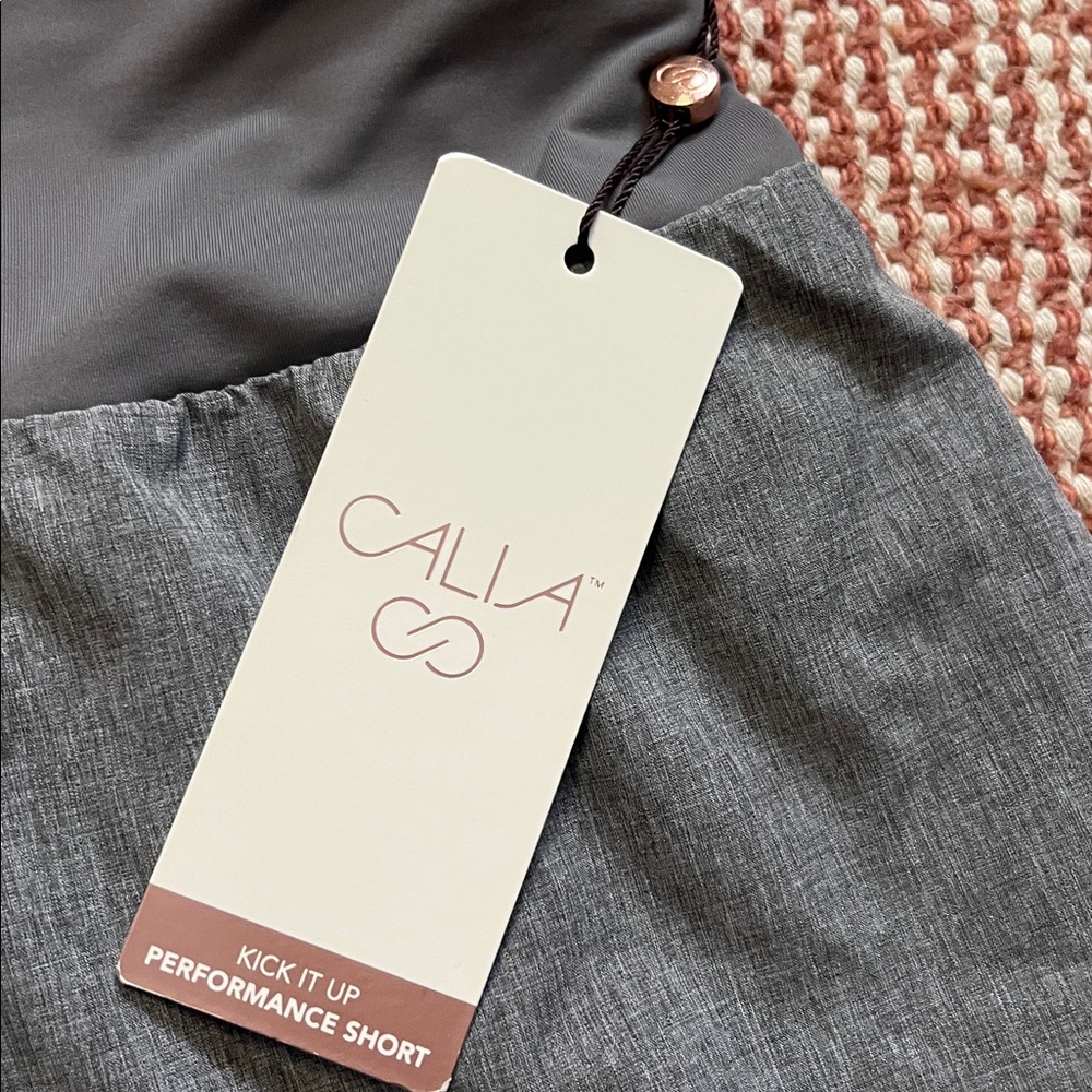 NWT Calia Gray Kick It Up Performance Short 3” inseam Size L - Picture 2 of 12